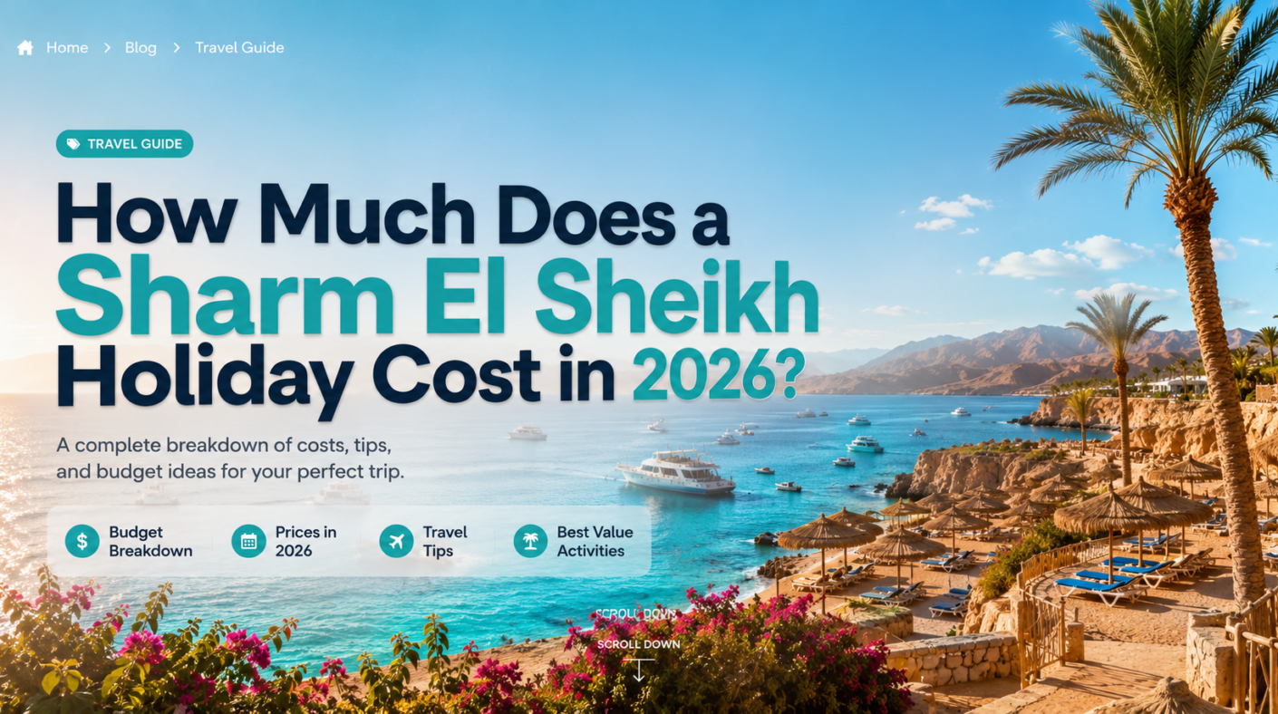 Sharm El Sheikh holiday cost in 2026 with luxury resorts, Red Sea beaches, boat trips, and travel budget guide