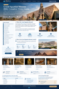 Grand Egyptian Museum 2026: Complete Visitor Guide, Tickets & Top Attractions Grand Egyptian Museum