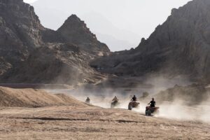 Private VIP quad biking in Sharm El Sheikh across the Sinai Desert with professional guide